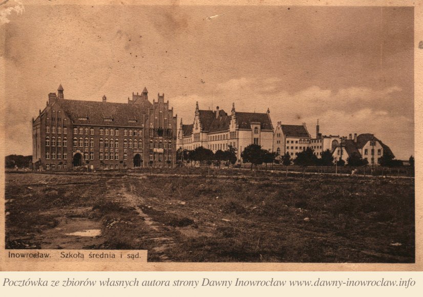 Szkoła średnia i sąd - 23 maja 1920 roku - Inowrocław. Szkoła średnia i sąd
Pocztówka wysłana 23 maja 1920 roku.