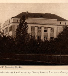 II LO w Inowrocławiu - 1911 - II LO w Inowrocławiu - Konopa
Inowrocław. Gimnazjum żeńskie.Wyd. "POLWID" Bydgoszcz, 20 stycznia 11.