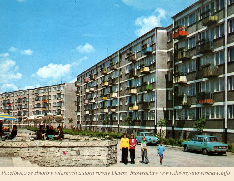 Ulica Marulewska, Sobótka - 1979 rok - Inowrocław Osiedle Piastowskie 
fot. J. Makarewicz - KAW
Pocztówka wysłana 28 września 1979 roku.