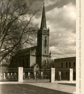 Kościół św. Krzyża - ok. 1919 rok - Kościół św. Krzyża w Inowrocławiu.
Zdjęcie wykonane ok. 1919 roku.