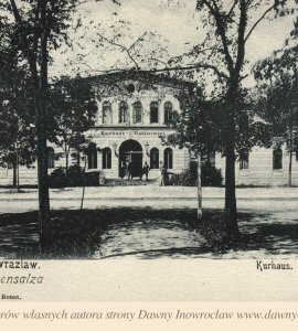 Sanatorium Kolejowe  - Inowrocław. Sanatorium Kolejowe.
Inowrazlaw (Hohensalza). Kurhaus.
Verlag des Kujawischen Boten.