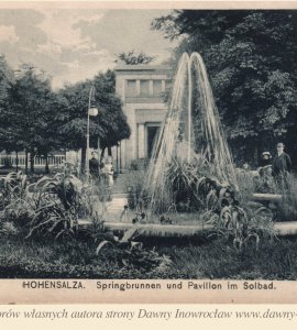 Fontanna w Parku Solankowym - 1918 rok