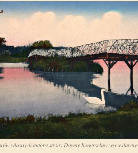 Mostek w Solankach - 17 listopada 1915 roku - Inowrocław. Mostek w Solankach.
Pocztówka wysłana 17 listopada 1915 roku.