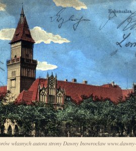 Starostwo - 3 maja 1911 roku - Starostwo w Inowrocławiu.
Pocztówka wysłana 3 maja 1911 roku.
Hohensalza. Kreisstandehaus.
Mosella verlag GMBH Trier