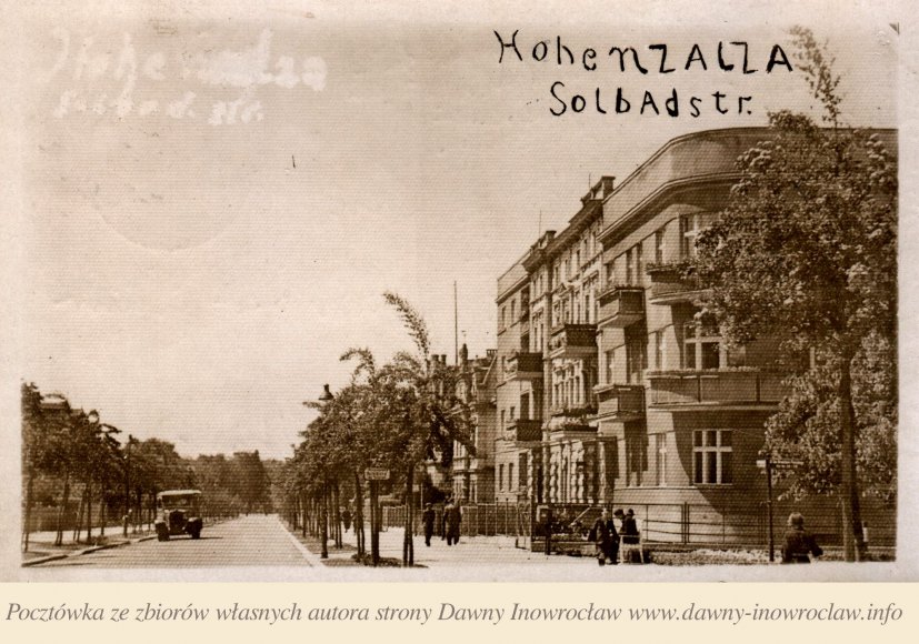 Ulica Solankowa - 1940 rok - Inowrocław. Ulica Solankowa.
Pocztówka wysłana 29 maja 1940 roku.
Hohensalza, Solbadstrasse