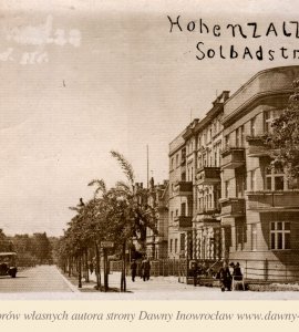 Ulica Solankowa - 1940 rok - Inowrocław. Ulica Solankowa.
Pocztówka wysłana 29 maja 1940 roku.
Hohensalza, Solbadstrasse