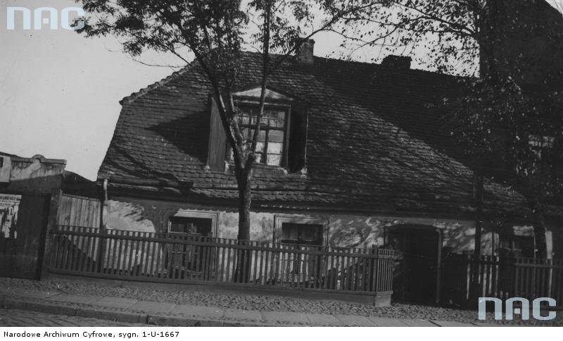 Dom w którym mieszkał Napoleon przy ulicy Poznańskiej. - Fotografia pochodzi z lat 1918 - 1934.