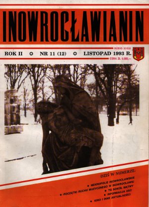 Okładka czasopisma 'Inowrocławianin' z listopada 1993 r.